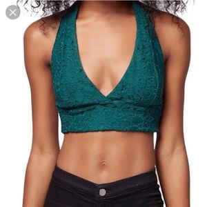 Green Halter Bralette